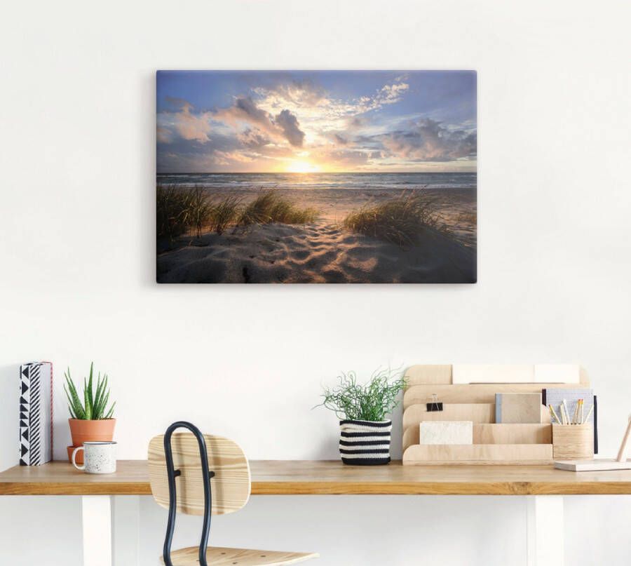 Artland Artprint Oostzeestrand als artprint op linnen poster in verschillende formaten maten