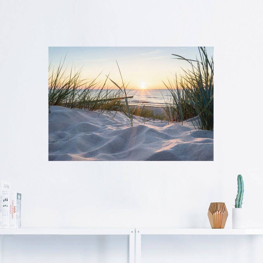 Artland Artprint Oostzeestrand als artprint van aluminium artprint voor buiten artprint op linnen poster muursticker