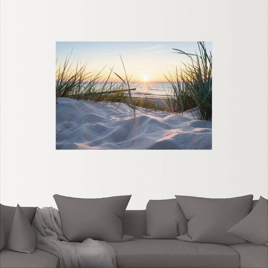 Artland Artprint Oostzeestrand als artprint van aluminium artprint voor buiten artprint op linnen poster muursticker