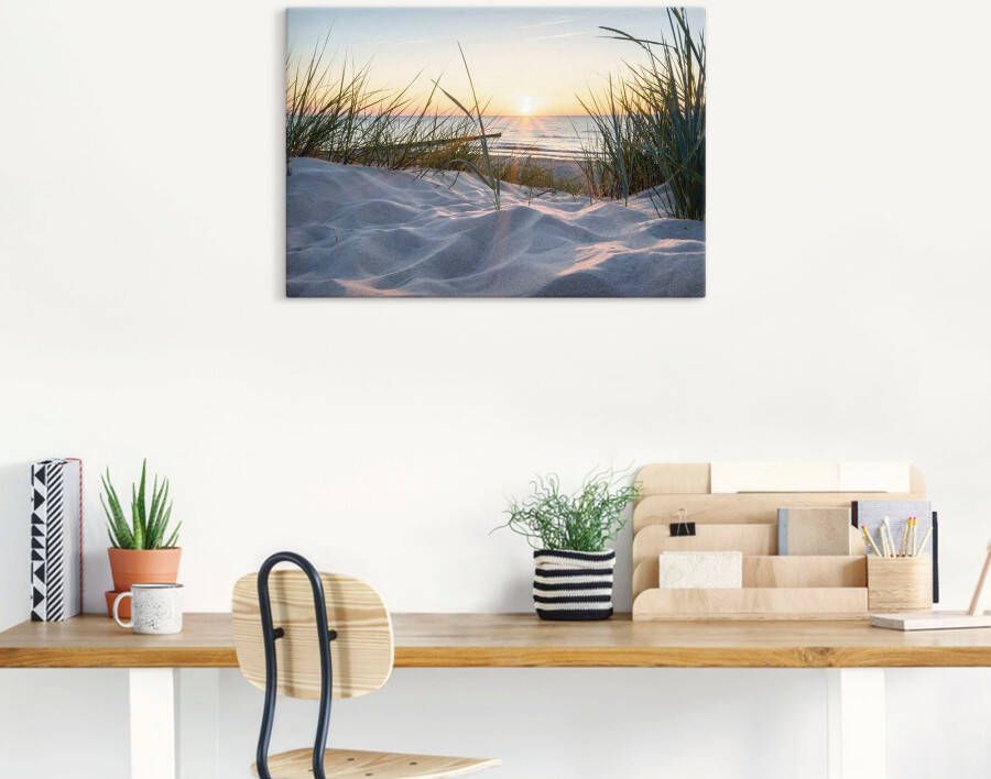 Artland Artprint Oostzeestrand als artprint van aluminium artprint voor buiten artprint op linnen poster muursticker