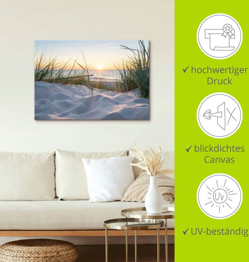 Artland Artprint Oostzeestrand als artprint van aluminium artprint voor buiten artprint op linnen poster muursticker