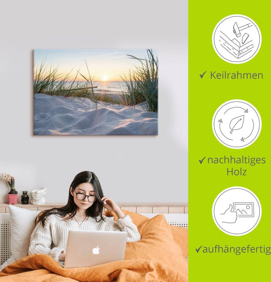 Artland Artprint Oostzeestrand als artprint van aluminium artprint voor buiten artprint op linnen poster muursticker