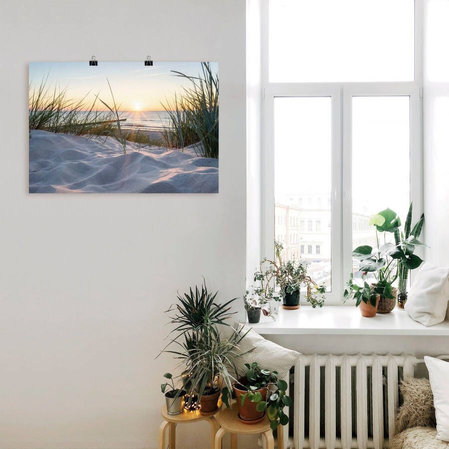 Artland Artprint Oostzeestrand als artprint van aluminium artprint voor buiten artprint op linnen poster muursticker