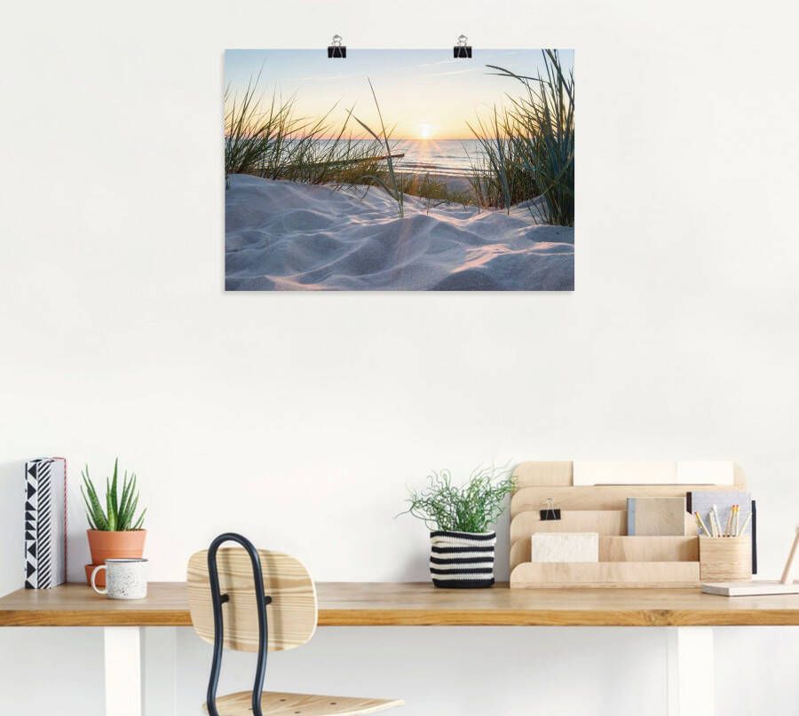 Artland Artprint Oostzeestrand als artprint van aluminium artprint voor buiten artprint op linnen poster muursticker