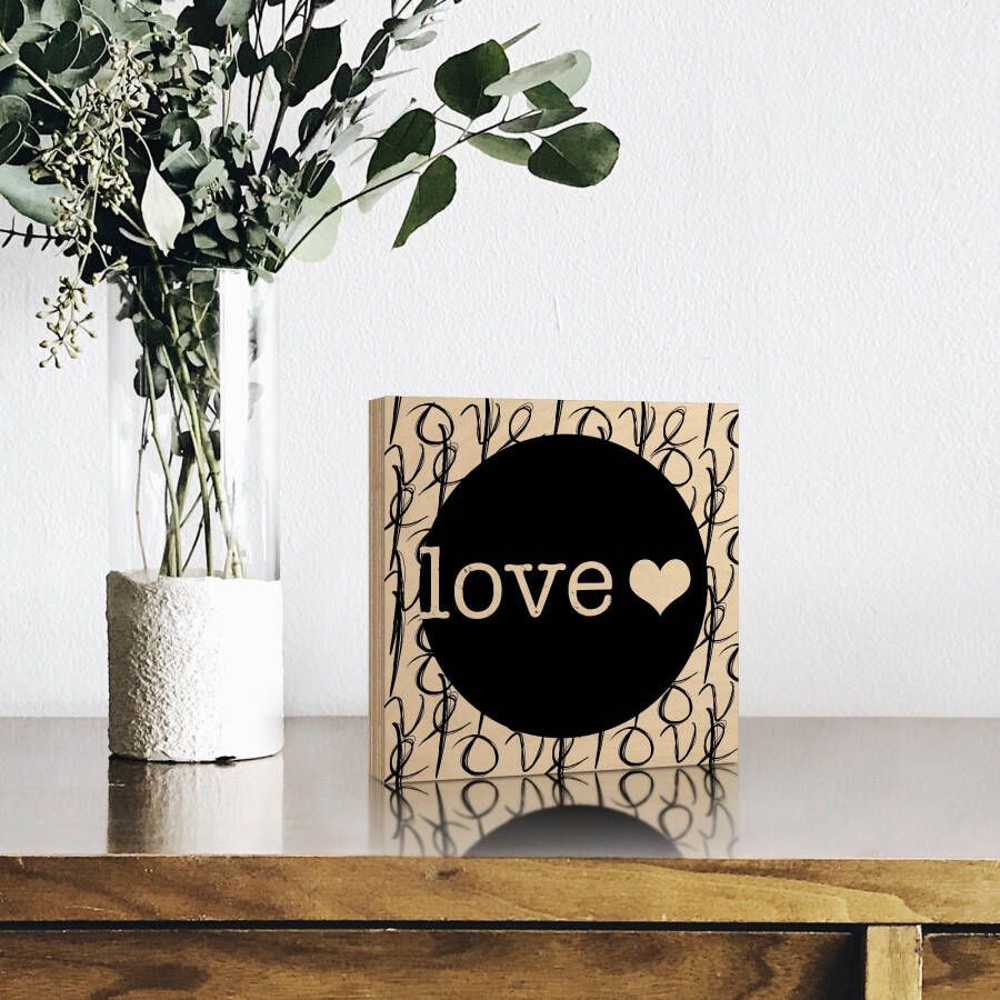 Artland Artprint op hout Liefde II