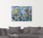 Artland Artprint op linnen Abstract vissen blauw gespannen op een spieraam - Thumbnail 3