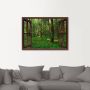 Artland Artprint op linnen Blik uit het venster panorama groen zomerbos - Thumbnail 3