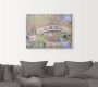 Artland Artprint op linnen Brug in Monets tuin gespannen op een spieraam - Thumbnail 4