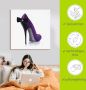 Artland Artprint op linnen Damesschoenen violet model - Thumbnail 5