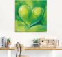 Artland Artprint op linnen Groen hart gespannen op een spieraam - Thumbnail 4