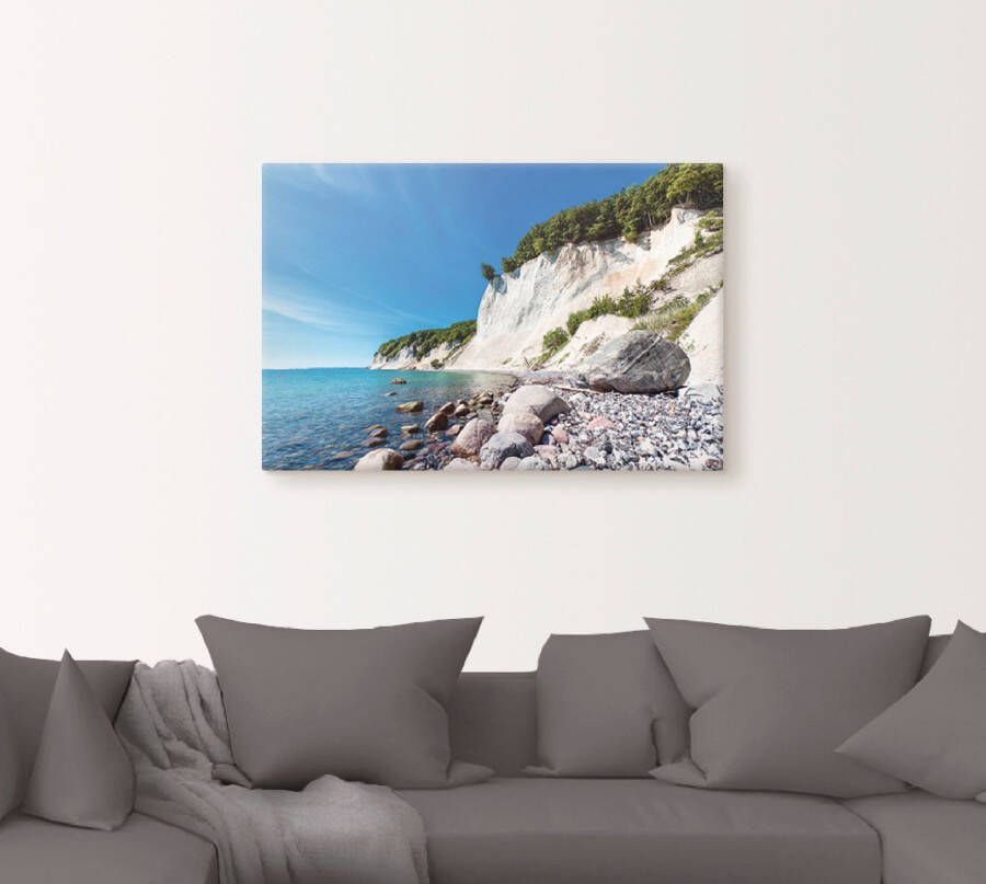 Artland Artprint op linnen Krijtrotsen op het eiland Rügen 2