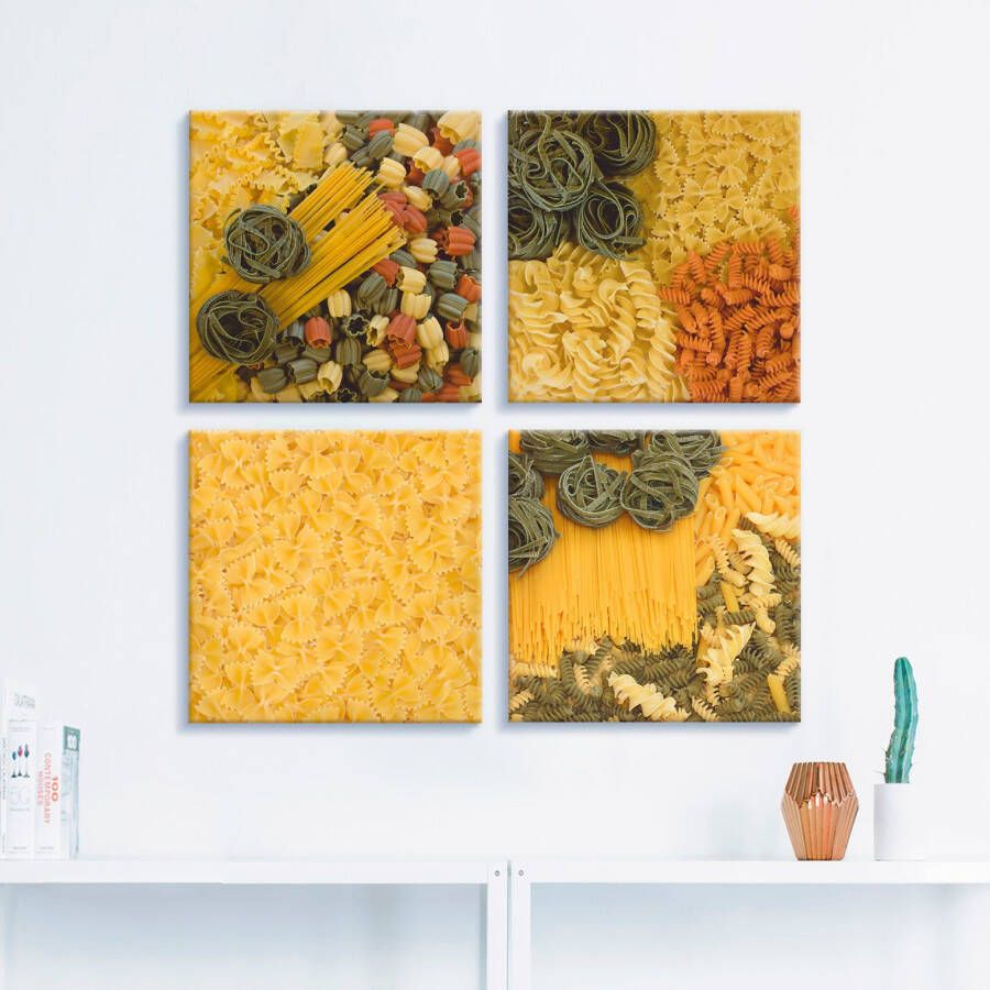 Artland Artprint op linnen Noedels I tot IV set van 4 verschillende maten (4-delig)