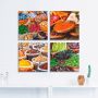 Artland Artprint op linnen Specerij en kruiden assortiment (4-delig) - Thumbnail 2