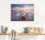 Artland Artprint op linnen Strandstoelen aan de Oostzee - Thumbnail 3