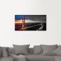 Artland Artprint op linnen The Golden Gate Bridge gespannen op een spieraam - Thumbnail 2