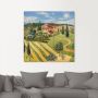 Artland Artprint op linnen Toscaans landschap II gespannen op een spieraam - Thumbnail 3