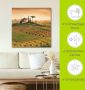 Artland Artprint op linnen Toscaans landschap met klaprozen I - Thumbnail 5