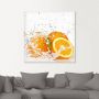 Artland Artprint Orange met spatwater als artprint op linnen poster muursticker in verschillende maten - Thumbnail 3