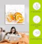 Artland Artprint Orange met spatwater als artprint op linnen poster muursticker in verschillende maten - Thumbnail 6