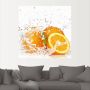 Artland Artprint Orange met spatwater als artprint op linnen poster muursticker in verschillende maten - Thumbnail 2