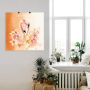 Artland Artprint Oranje flamingo In Love- illustratie als artprint op linnen poster in verschillende formaten maten - Thumbnail 2