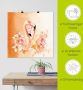 Artland Artprint Oranje flamingo In Love- illustratie als artprint op linnen poster in verschillende formaten maten - Thumbnail 5