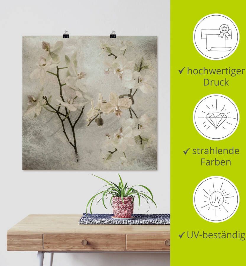 Artland Artprint Orchideeën als artprint op linnen poster muursticker in verschillende maten