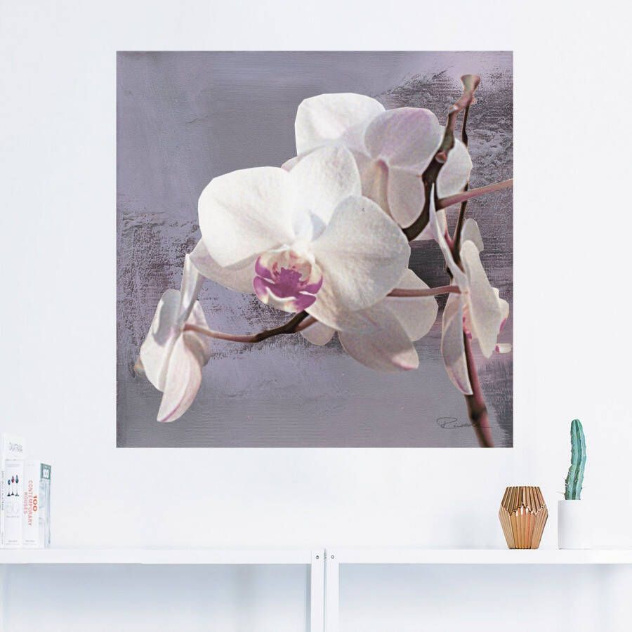 Artland Artprint Orchideeën voor violet I als artprint van aluminium artprint voor buiten artprint op linnen poster muursticker