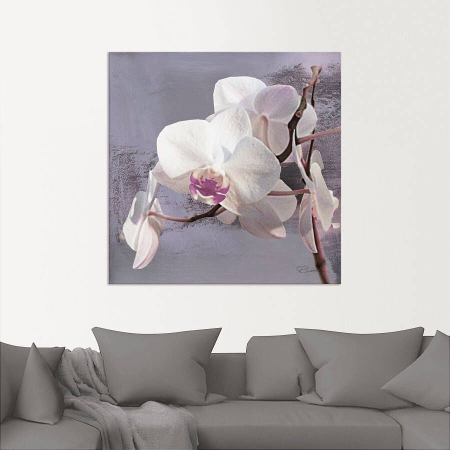 Artland Artprint Orchideeën voor violet I als artprint van aluminium artprint voor buiten artprint op linnen poster muursticker