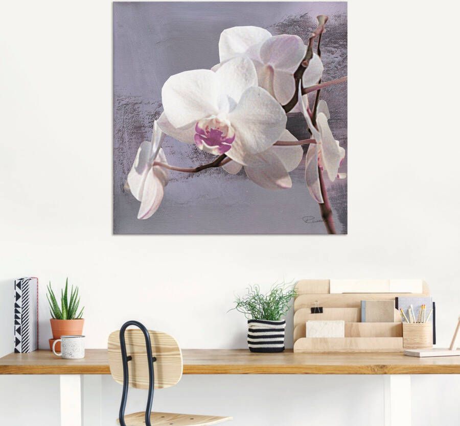 Artland Artprint Orchideeën voor violet I als artprint van aluminium artprint voor buiten artprint op linnen poster muursticker