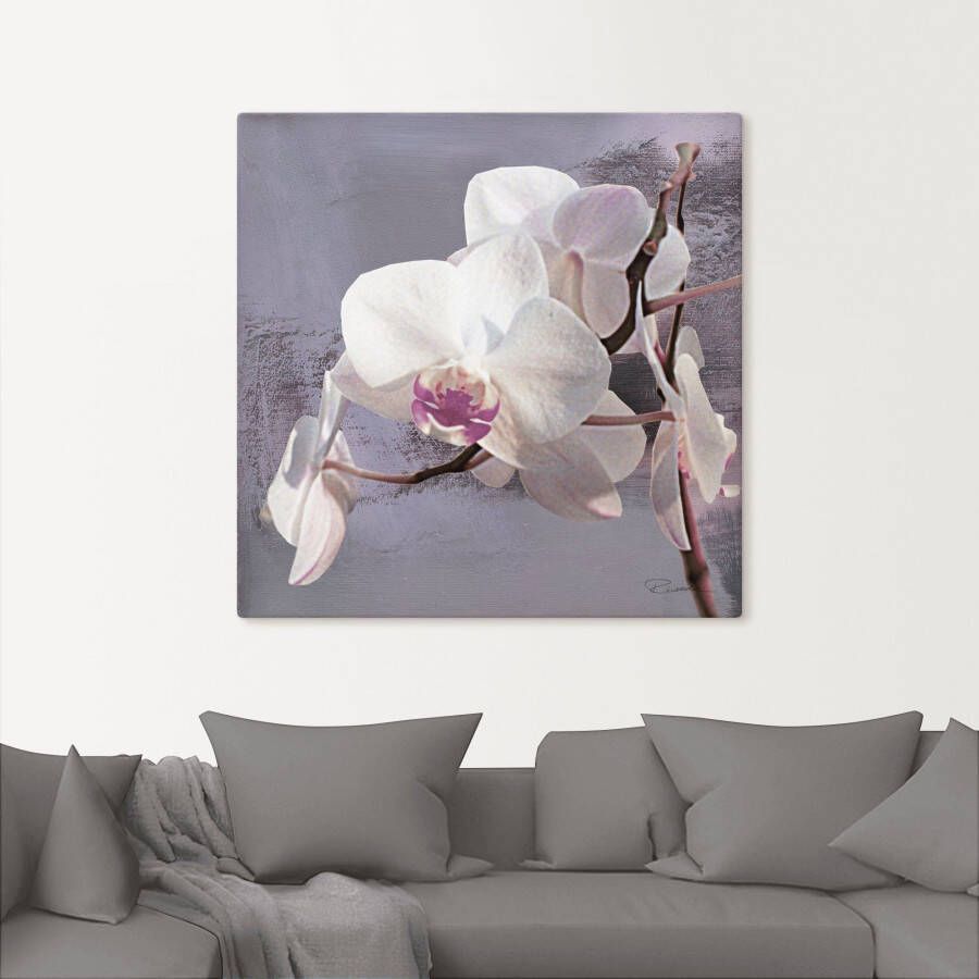 Artland Artprint Orchideeën voor violet I als artprint van aluminium artprint voor buiten artprint op linnen poster muursticker