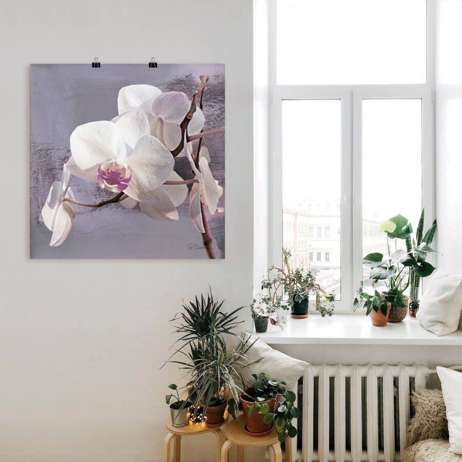 Artland Artprint Orchideeën voor violet I als artprint van aluminium artprint voor buiten artprint op linnen poster muursticker