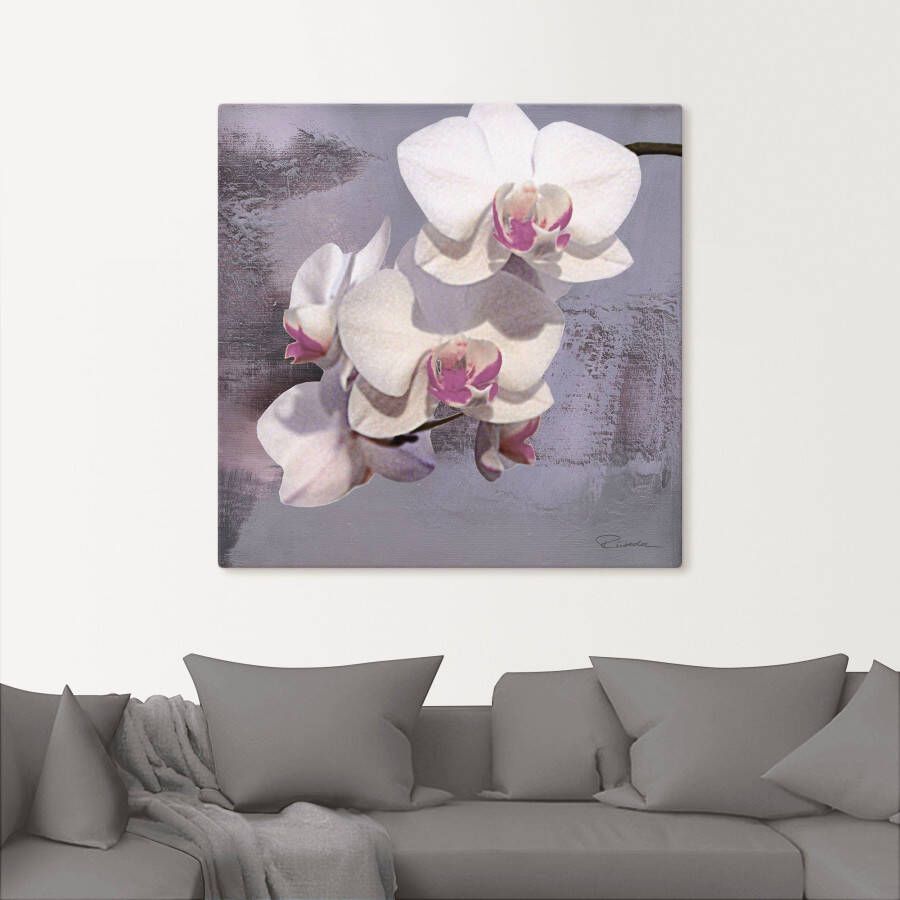 Artland Artprint op linnen Orchideeën voor violet II