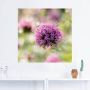 Artland Artprint Paars Bloem in tegenlicht als artprint op linnen muursticker in verschillende maten - Thumbnail 2