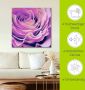 Artland Artprint Paars Roos als artprint op linnen poster in verschillende formaten maten - Thumbnail 4