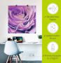 Artland Artprint Paars Roos als artprint op linnen poster in verschillende formaten maten - Thumbnail 5