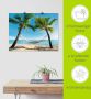 Artland Artprint Palmenstrand Caribic met hangmat als artprint op linnen poster muursticker in verschillende maten - Thumbnail 5