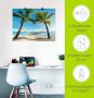 Artland Artprint Palmenstrand Caribic met hangmat als artprint op linnen poster muursticker in verschillende maten - Thumbnail 6