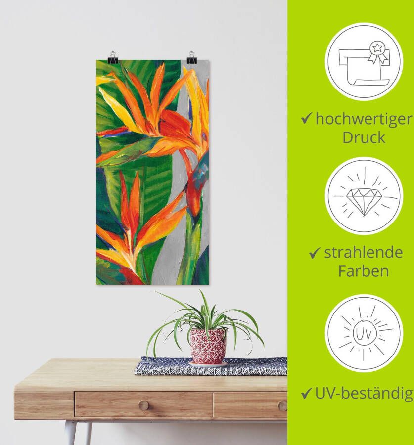 Artland Artprint Paradijsvogel II als artprint van aluminium artprint voor buiten artprint op linnen poster in verschillende maten. maten