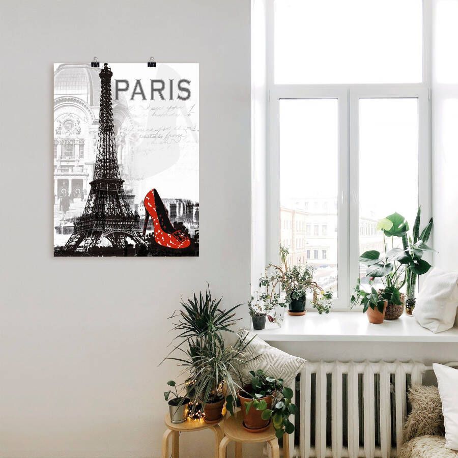 Artland Artprint Parijs chic als artprint van aluminium artprint voor buiten artprint op linnen poster muursticker