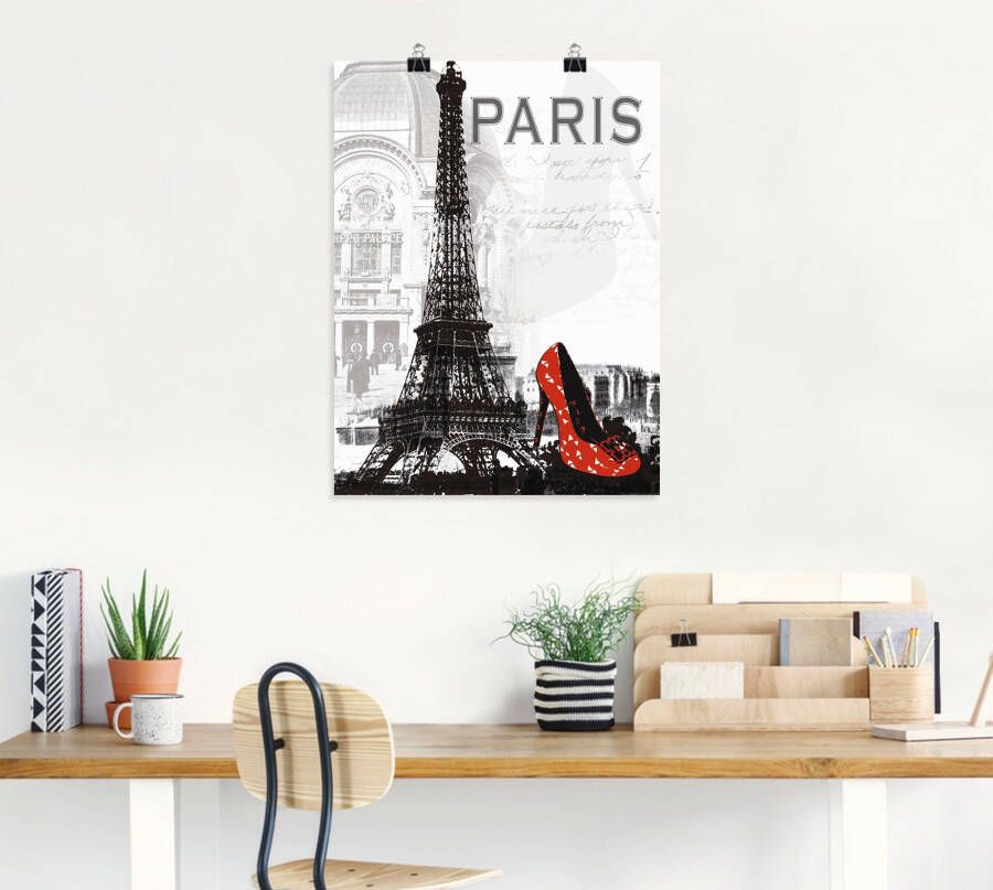 Artland Artprint Parijs chic als artprint van aluminium artprint voor buiten artprint op linnen poster muursticker