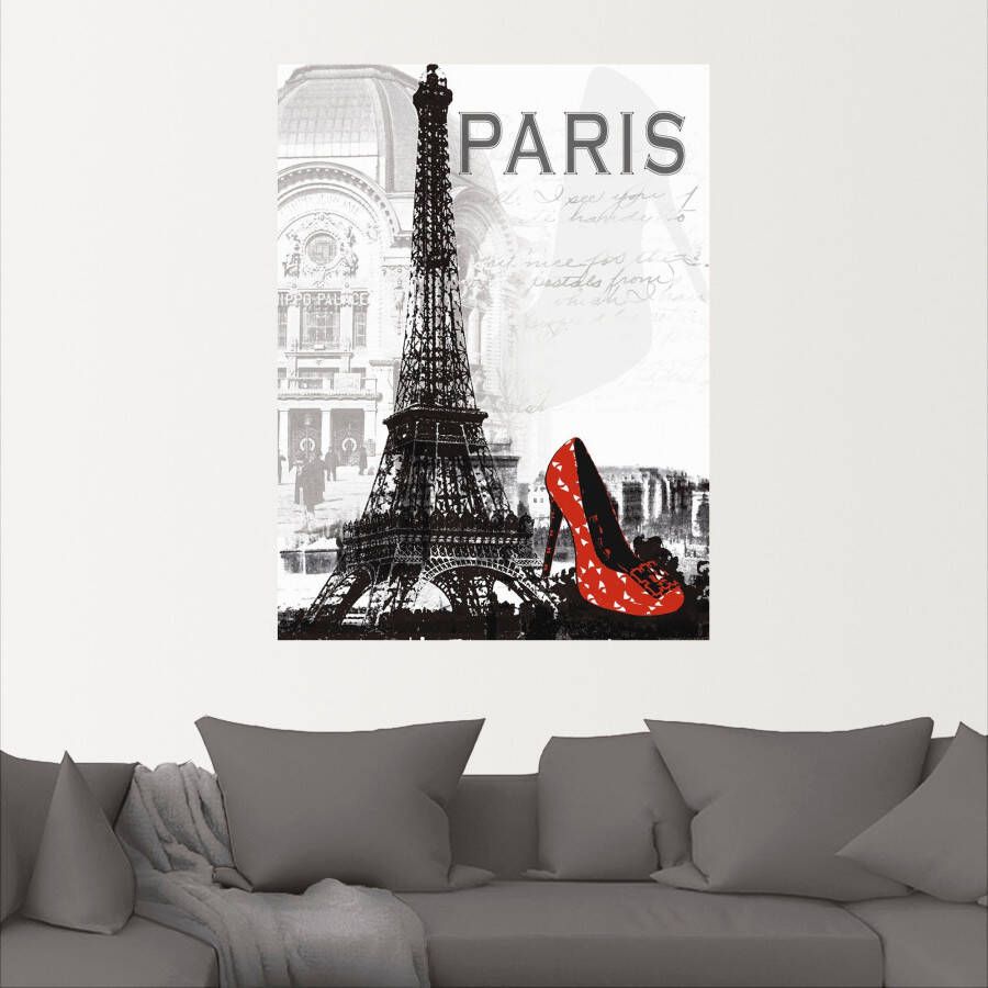 Artland Artprint Parijs chic als artprint van aluminium artprint voor buiten artprint op linnen poster muursticker