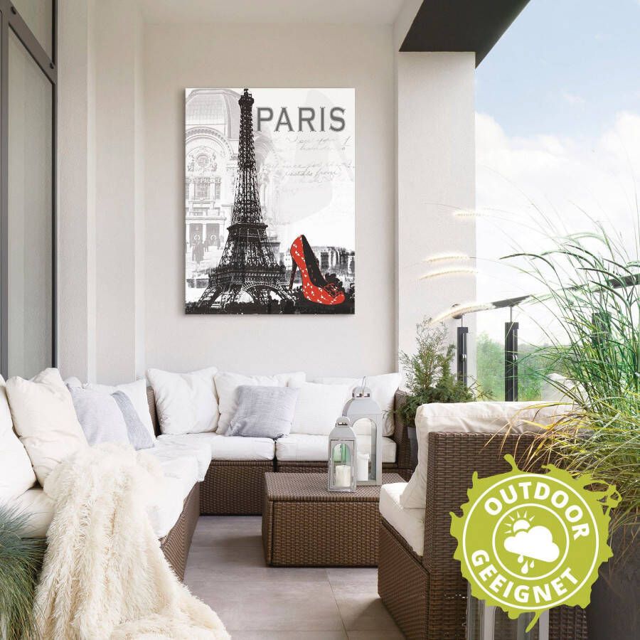 Artland Artprint Parijs chic als artprint van aluminium artprint voor buiten artprint op linnen poster muursticker