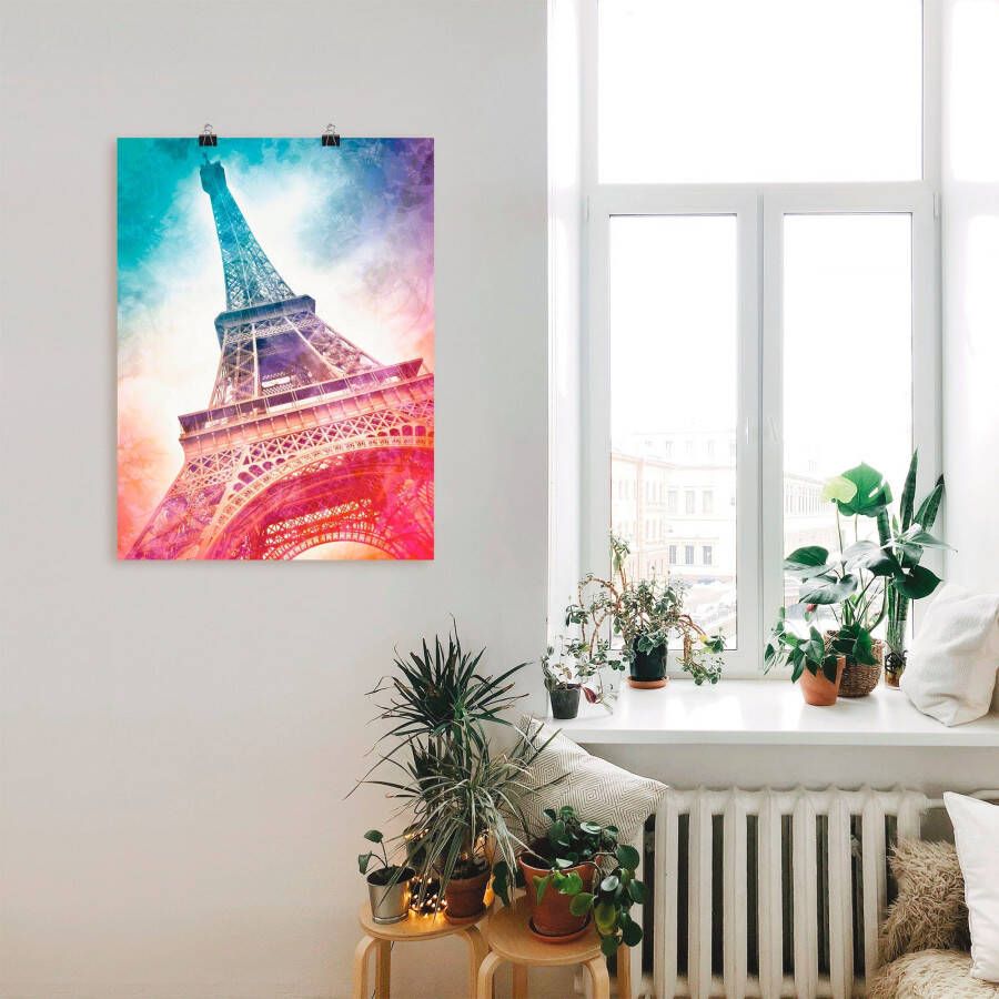 Artland Artprint Parijs Eiffeltoren II als artprint op linnen poster muursticker in verschillende maten
