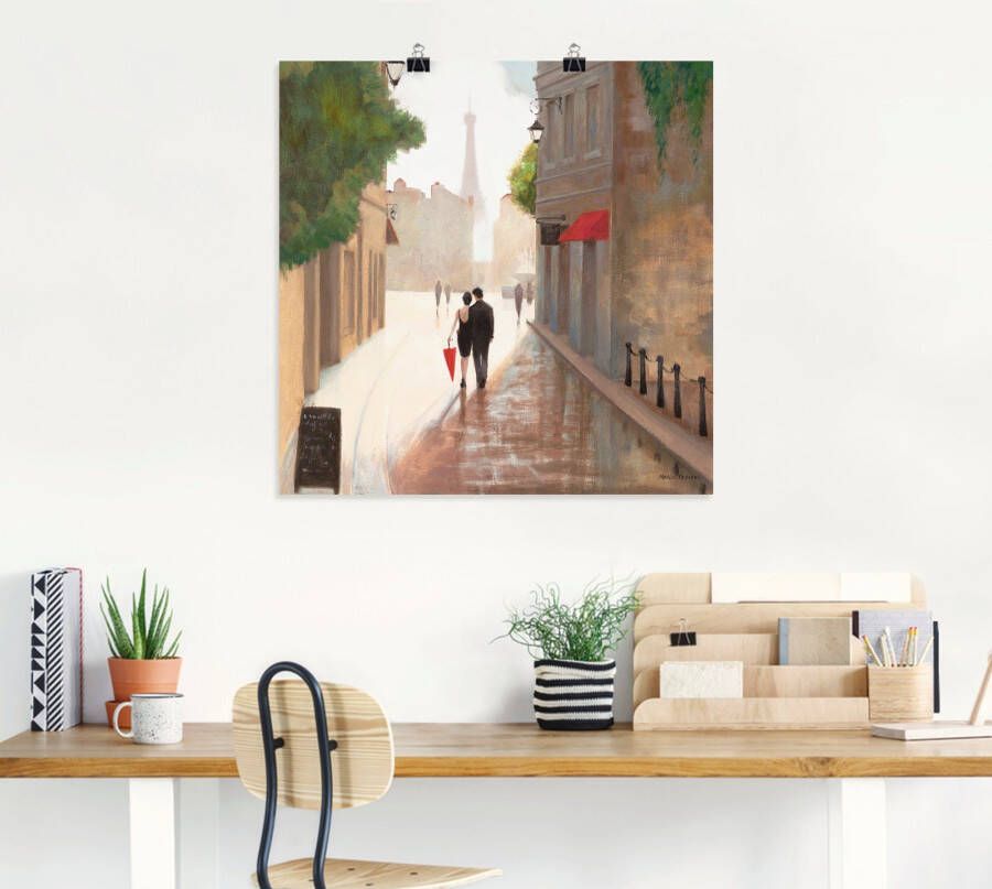 Artland Artprint Parijs Romance I als artprint op linnen poster muursticker in verschillende maten