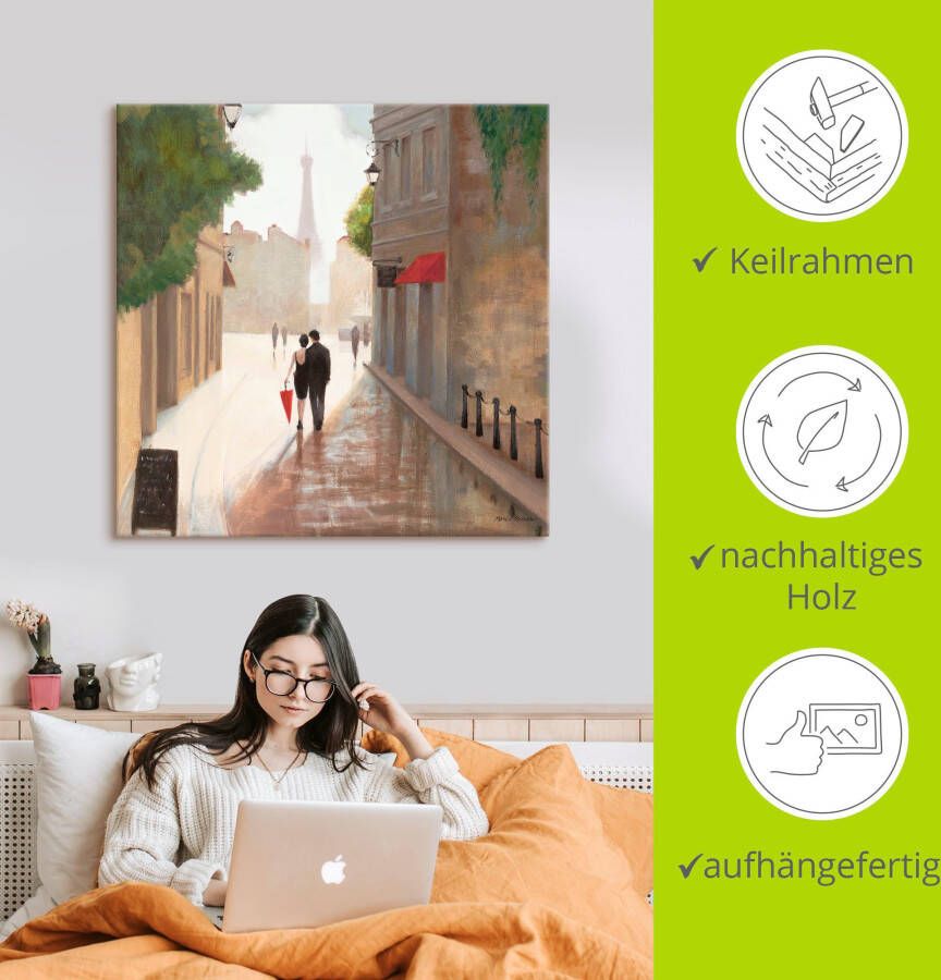 Artland Artprint Parijs Romance I als artprint op linnen poster muursticker in verschillende maten