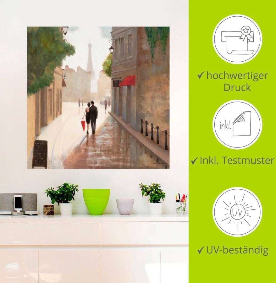 Artland Artprint Parijs Romance I als artprint op linnen poster muursticker in verschillende maten