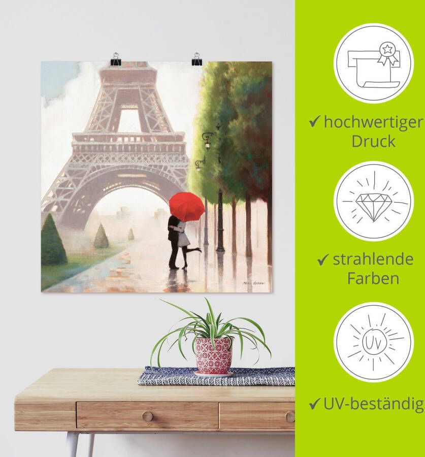 Artland Artprint Parijs Romance II als artprint op linnen poster muursticker in verschillende maten