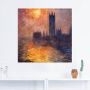 Artland Artprint op linnen Parlement in Londen bij zonsondergang - Thumbnail 2