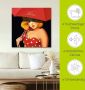 Artland Artprint Pin-upgirl onder rode paraplu als artprint van aluminium artprint voor buiten artprint op linnen in verschillende maten - Thumbnail 4